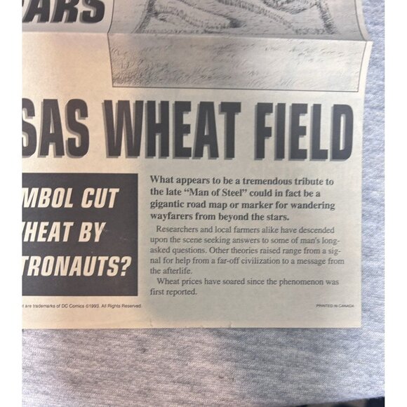 National Whisper Promo Newspaper Print Superman is Back! 1993 - Picture 6 of 8